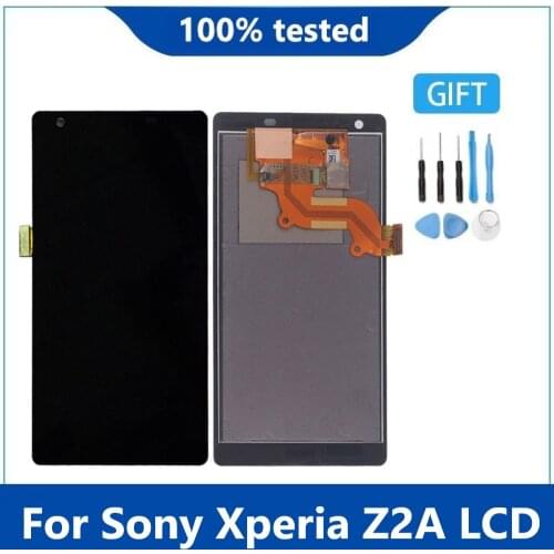 Original LCD Screen For Sony Xperia Z2A LCD Screen Touch Display Digitizer Assembly With Frame For Sony Z2A D6563 LCD
