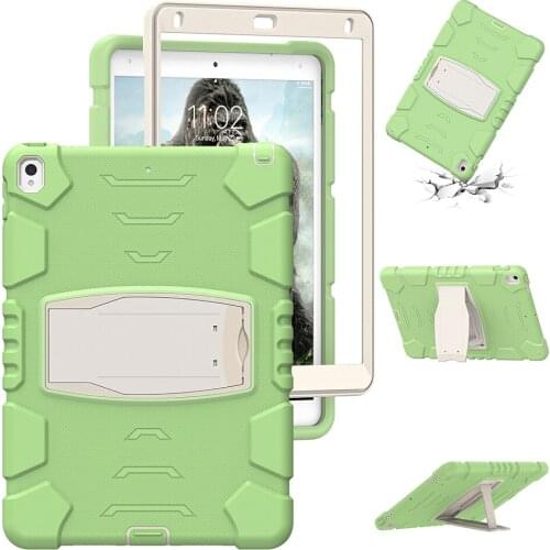 Shockproof Cover for iPad Air 10.5 Silicone Case with Stable Kickstand for iPad Pro 10.5 Tablet Kids Durable Cover+Pen