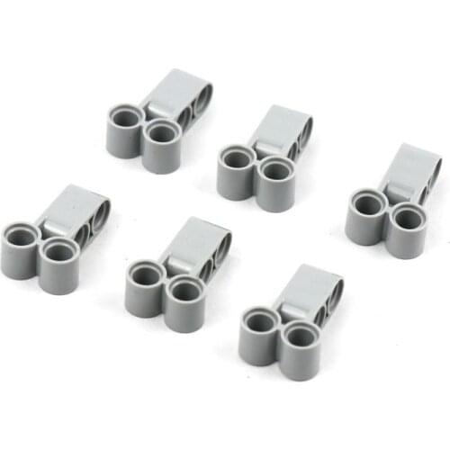50/100pcs Technical Building Parts Mechanical Pin Connector 3L Joiner Dual Perpendicular Long Compatible Technik Parts 32557