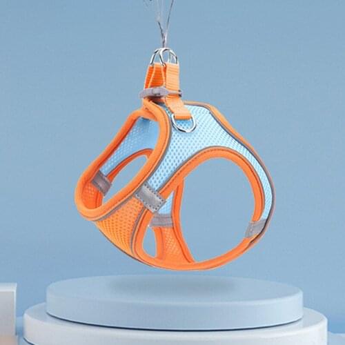 Dog Accessories Dog Harness and Traction Rope Set Pet Reflective Common Chest Harness Traction Rope Can Be Used In All Seasons