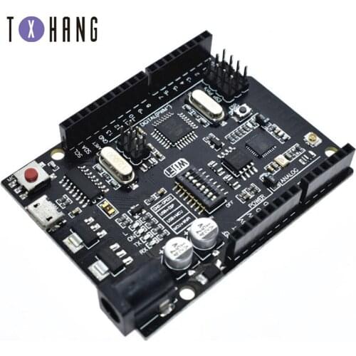 UNO R3 + WiFi ATmega328P+ESP8266 (32Mb memory) USB-TTL For Arduino Uno NodeMCU WeMos ESP8266 One New Arrival diy