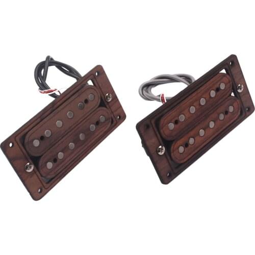 High-class Guitar Humbucker Wooden Double Coil Pickups (Neck&Bridge)