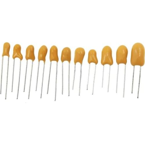 5pcs DIP Tantalum Capacitor 10V 16V 20V 25V 35V 50V 0.1UF 0.22UF 0.33UF 0.47UF 1UF 2.2UF 4.7UF 10UF 15UF 22UF 47UF 100UF 220UF