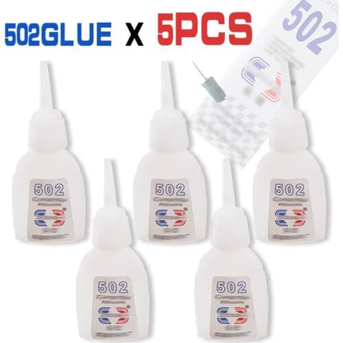 5pcs High Quality 502 Super Glue ABN BOND Multi-Function Glue Genuine Cyanoacrylate Adhesive Strong Bond Fast For Office Tools
