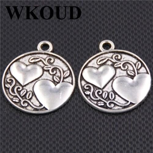 6pcs Silver Plated A Sister Is Someone To Dream,Cry,Sing,Laugh With Metal Tag Charm Necklace Pendant Findings 22mm A199