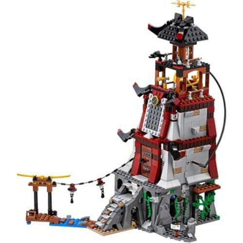 815pcs New Ninja The Lighthouse Siege Tower Castle Model Building Blocks Kits Bricks Gifts Toys for Children