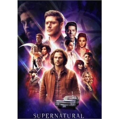 5D DIY Diamond Embroidery Tv Show Supernatural Diamond Painting Clove Mosaic Rhinestone Picture Home Decor WG2623