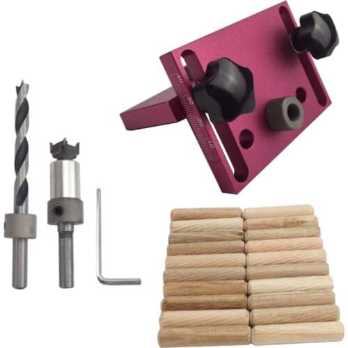 Woodworking Tool Drilling Locator Tenon Hole Punchers Positioning Dowelling Jig