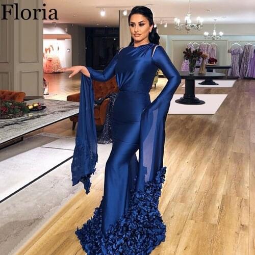 Dubai Navy Blue Prom Dress Mermaid Long Middle East Vestidos De Fiesta Women Dance Cocktail Gowns Party Cocktailkleid Custom