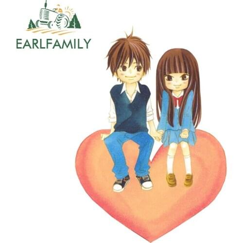 EARLFAMILY 13cm x 9.3cm for Kimi Ni Todoke Vinyl Car Stickers Anime DIY Motocycle Helmet Assessoires Scratch-proof Decal
