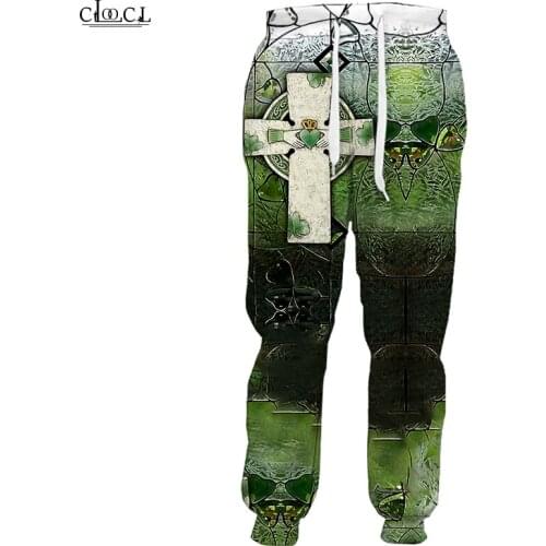 HX Newest Popular Irish St.Patrick Day Trousers Men Women Sweatpants 3D Print Unisex Fashion Men Casual Trousers Drop Shipping