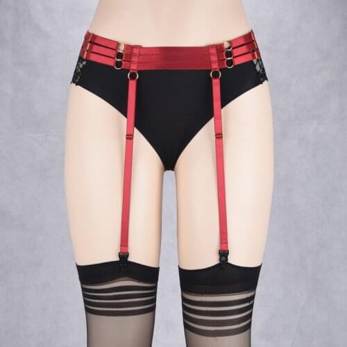 JLX.HARNESS Women Fashion Body Cage Harness Thigh Garter Women Fetish Underwear harness Garter Sexy High Quality Garter Lingerie