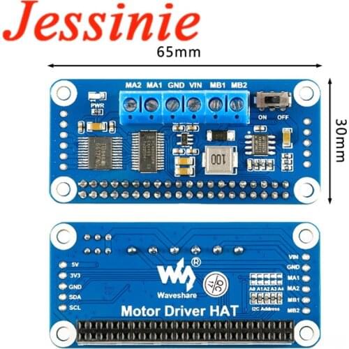 Raspberry Pi 4 B 3B TB6612FNG Expansion Development Board Module DC Motor Driver HAT 4B IIC I2C Interface PCA9685
