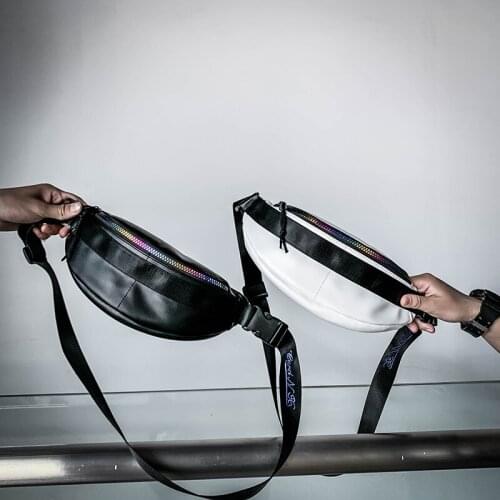 Fashion Waist Bag Men Waist Belt Pack Leather Waterproof Crossbody Bag Male Travel Phone Pouch Chest Bags Men Fanny Pack