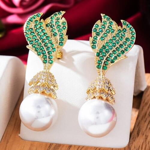 New Trendy Gorgeous Big Pearl Earrings for Noble Women Bridal Wedding Earrings Jewelry Ladies Daily Accessories korean earrings
