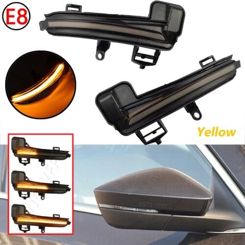 For Skoda Superb A7 Dynamic LED Turn Signal Blinker Sequential Side Mirror flasher Light 2016 2017 2018 2019