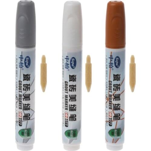Grout Pen Tile Gap Repair 3 Colors Pen White Tile Refill Waterproof Mouldproof 62KC