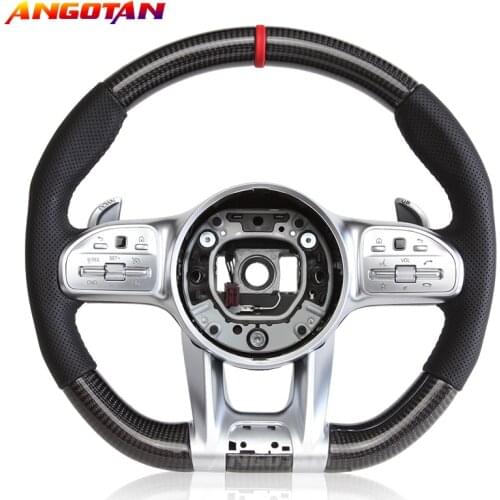 Steering Wheel Fit For Benz Sport Car volante esportivo LED Carbon Fiber with Racing Car Steering Wheel