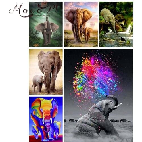 Elephant,Diamond painting,Full,Animal,Diamond Embroidery,Round/Square,Cross Stitch,Needlework,Mosaic,Christmas Gift,Home Decor