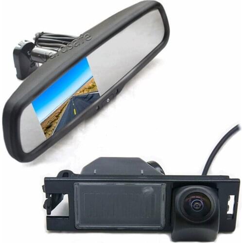 Vardsafe VS251R Fisheye Rear View Parking Camera & Replacement Rear View Mirror Monitor For Hyundai IX35 (2009-2015)