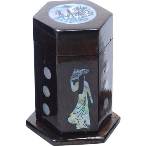 NEWYEARNEW Wood Toothpick Holders Cotton Swab Boxes Travel Portable Mini Home Decoration Storage Tank