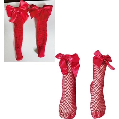 Korean Hot Sale Fashion Summer Candy Color Fishnet Child Stockings Breathable Trendy Kids Fishnet Socks 2pairs/4pcs