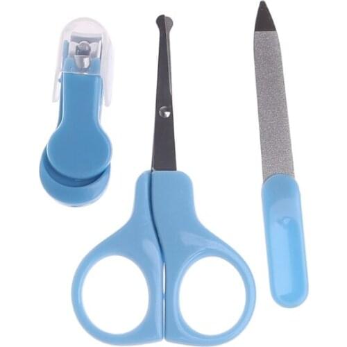 3pcs/Set Newborn Baby Kids Pedicure Manicure Nail Hair Health Care Grooming Kit