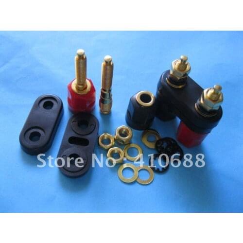50 Pcs Per Lot Dual Banana Jack Insulated Binding Post 41x34mm Hot Sale High Quality