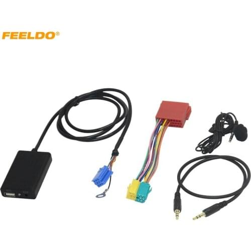 FEELDO Car Digital CD Changer USB/AUX/MIC/Bluetooth Media Player For Volkswagen/Audi/Skoda/Seat(1990s~2000s)