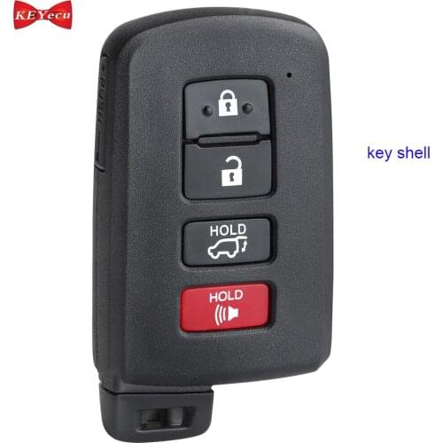 KEYECU for Toyota Highlander RAV4 2014 2015 2016 2017 2018 Remote Key Shell Case Fob for HYQ14FBA 281451-2110 281451-0020