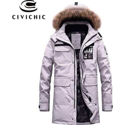 CIVICHIC Men's Long Parkas