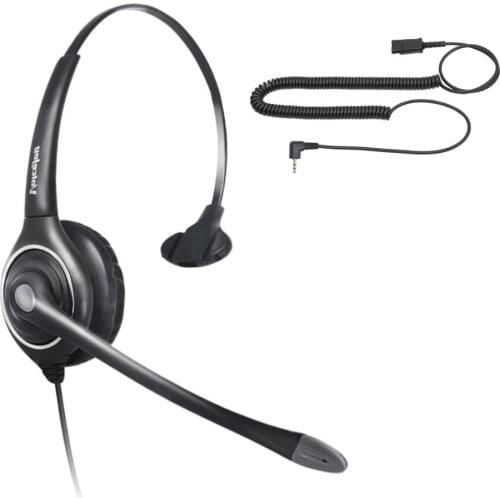 Home/Office Headset for Polycom IP 320, IP330, IP321, IP331, C isco SPA, AT&T, VTech and All phones with a 2.5mm Headset Port