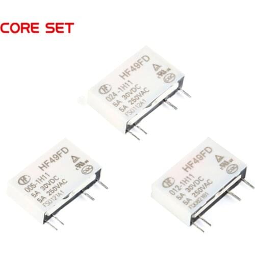 Hot Sale Relay 12V HF49FD-005-1H12 005-1H12 HF49FD DC5V 1H12 4PIN 5A Relay 5V Rele 12V 24V