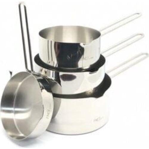 Kaçerola Creamer 4'lü Set (Sauce And 12cm-14cm-16cm Milk Pot)