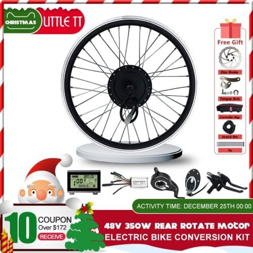 Electric Bike Conversion Kit 16-29inch 700C 48V 350W EBike Rear Rotate Bicycle Hub Motor Wheel For eBike Conversion Kit