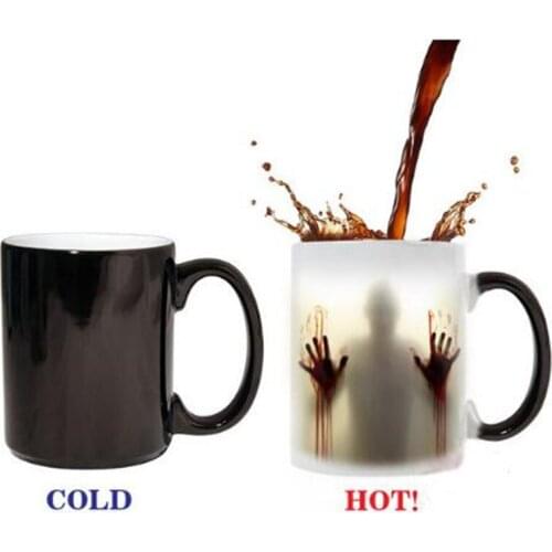 The Walking Dead Mugs Coffee Tea Milk cup Hot Cold Heat Sensitive Color changing Ceramic Mug
