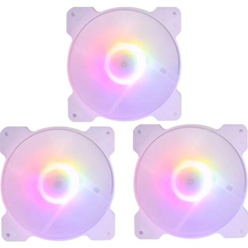 120mm PC Case Cooling Fan Gaming 1150 AMD1366 120mm Ultra-Quiet Computer RGB Cooler Desktop High Airflow Fan