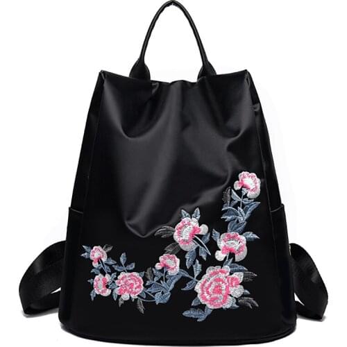 NEWHOTSTACY Women's Backpacks With Embroidery