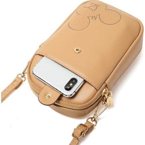 2021 New Women Casual Mini Bag Cell Phone Package Cartoon Small Crossbody Bags Ladies Shoulder Bag Flap