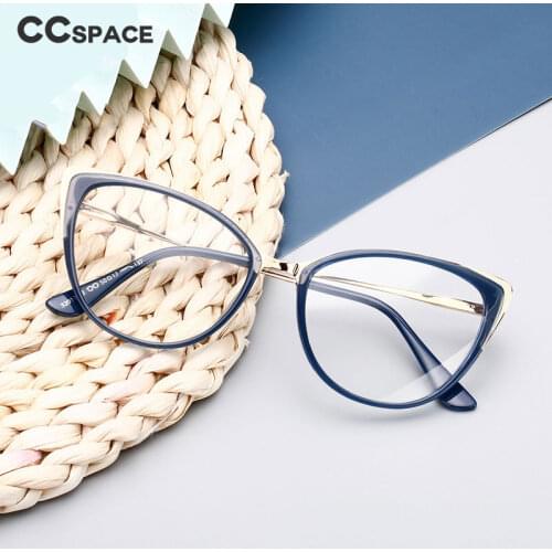 49728 Spring Leg Anti Blue Light Metal Optical Glasses Frames Women Fashion Computer Eyeglasses