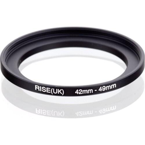 Original RISE(UK) 42mm-49mm 42-49mm 42 to 49 Step Up Ring Filter Adapter black