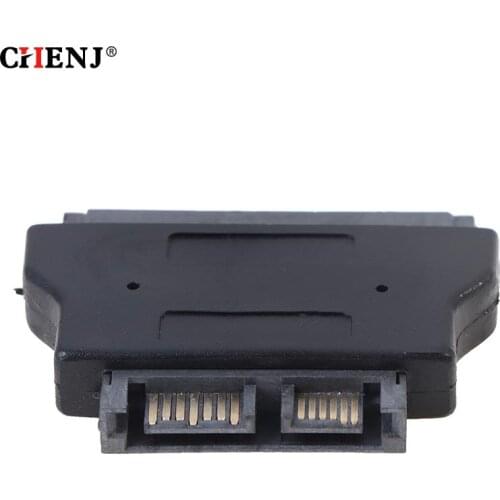 SATA22Pin To 13Pin Slimline SATA Adapter 7+15 Serial ATA Female To 7+6 Male Adapters Connector Converter