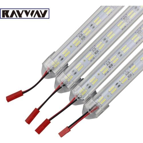 50CM LED bar strip light Double Row 8520 DC12V 120leds/m aluminum led Rigid Bar Hard Light for kitchen Showcase Cabinet lamp