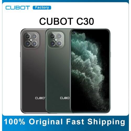 CUBOT C30 Smartphone Global 4G LTE Helio P60 256GB 48MP Rear Quad AI Camera Android 10 Smart Phone With NFC 4200mAh Battery