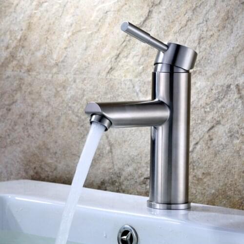 Bathroom faucet, stainless steel hot and cold sink faucet, sink faucet, modern bathroom faucet
