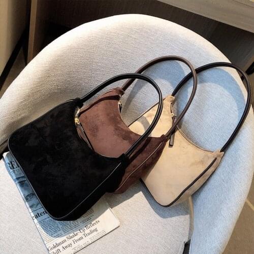 Vintage Women Bags Fashion Vintage Crossbody Bag female New Scrub Shoulder Bag French Style Underarm Bag bolso mujer