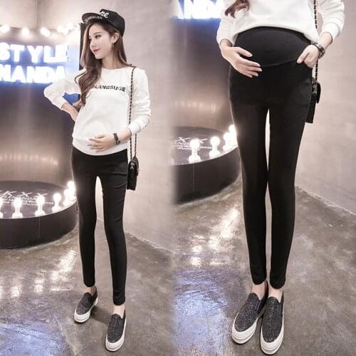 Thin film pregnant women leggings with han edition pants of pregnant women in the spring and autumn the external wear pants pant