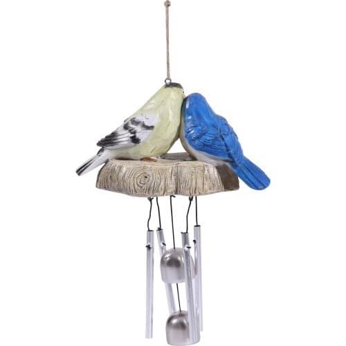 Outdoor Wind Chime Hand Painted Resin Bird Hanging Ornament For Home Garden Courtyard Decoration Декор Комнаты
