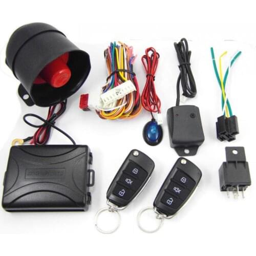 Universal Car Alarm System One Way Remote Central Kit Door Lock Keyless Entry System Vehicle Burglar Alarm Security Protection
