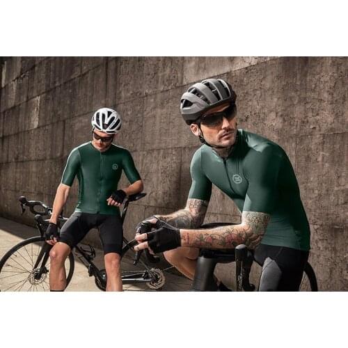 Bicycle Clothing Breathable Men Short Sleeve Shirt Bike Bib Shorts Quick Dry Clothing Road Bike UV Protection Bicycle Equipment
